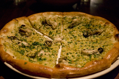 Osteria Stellina's Oyster Pizza