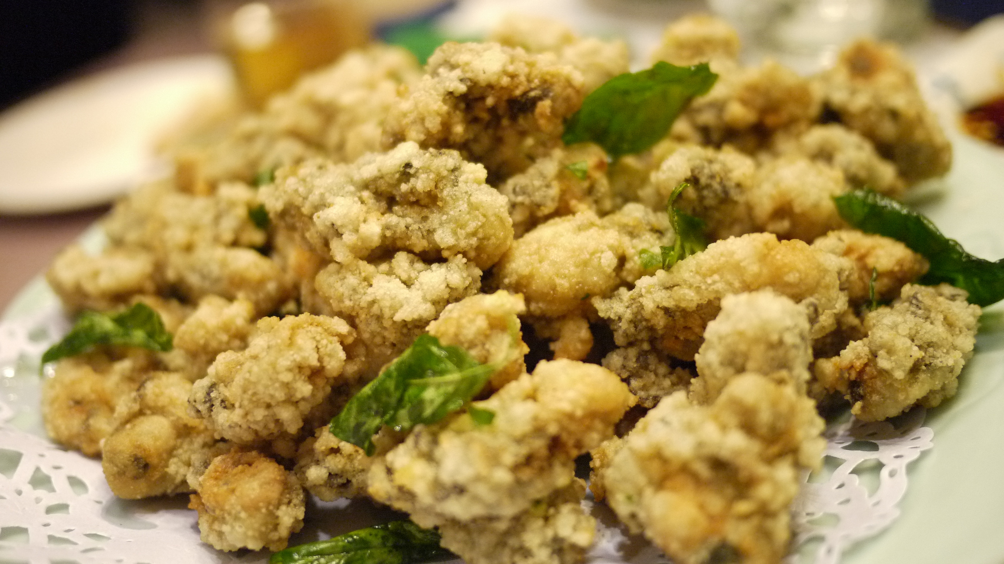 salt and pepper fried oysters