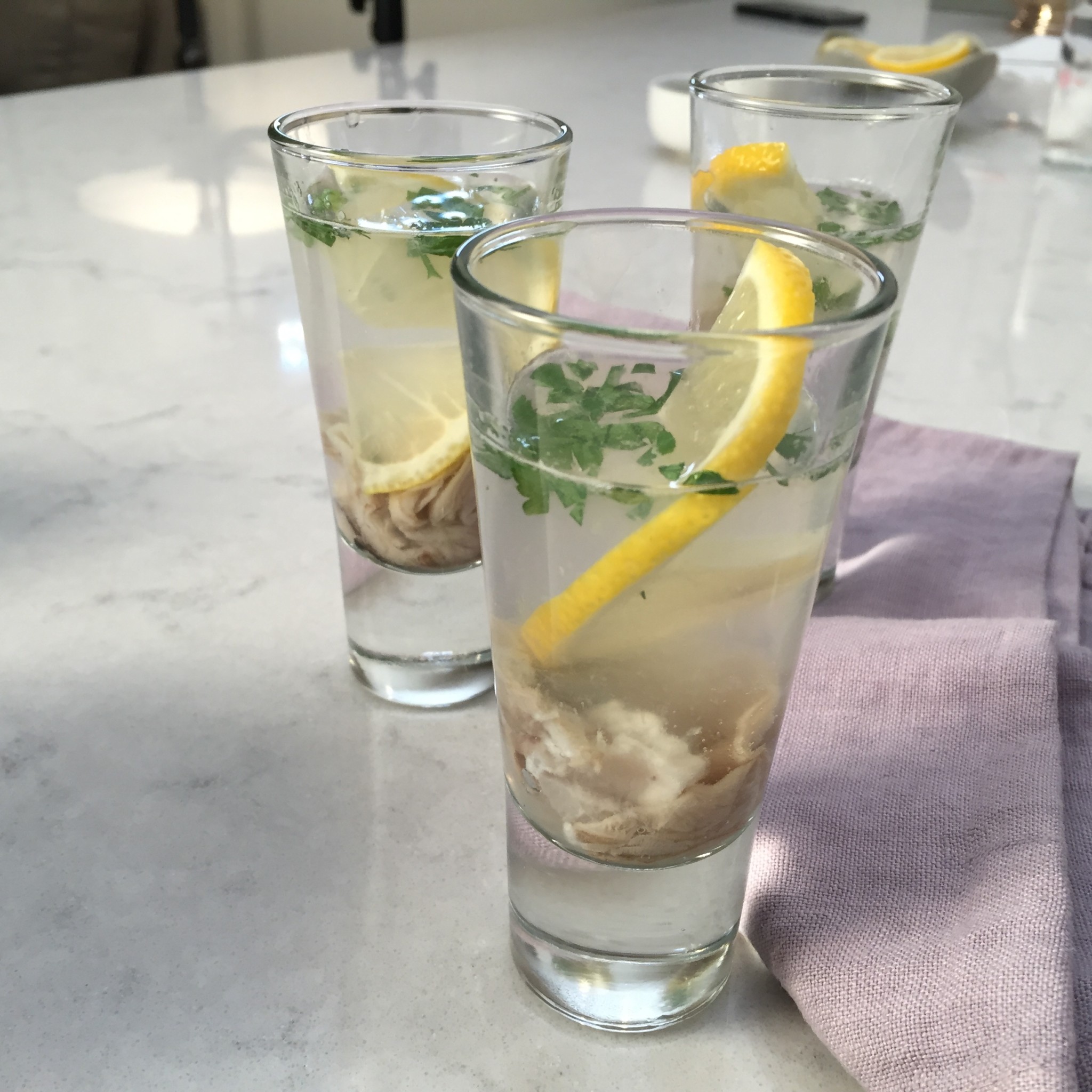 Gin and Tonic Oyster Shooters recipe