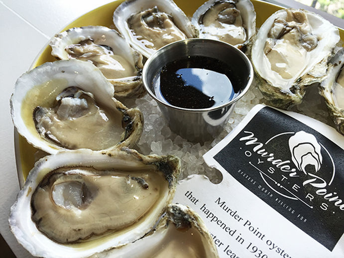Oysters with Beer Vinegar Mignonette