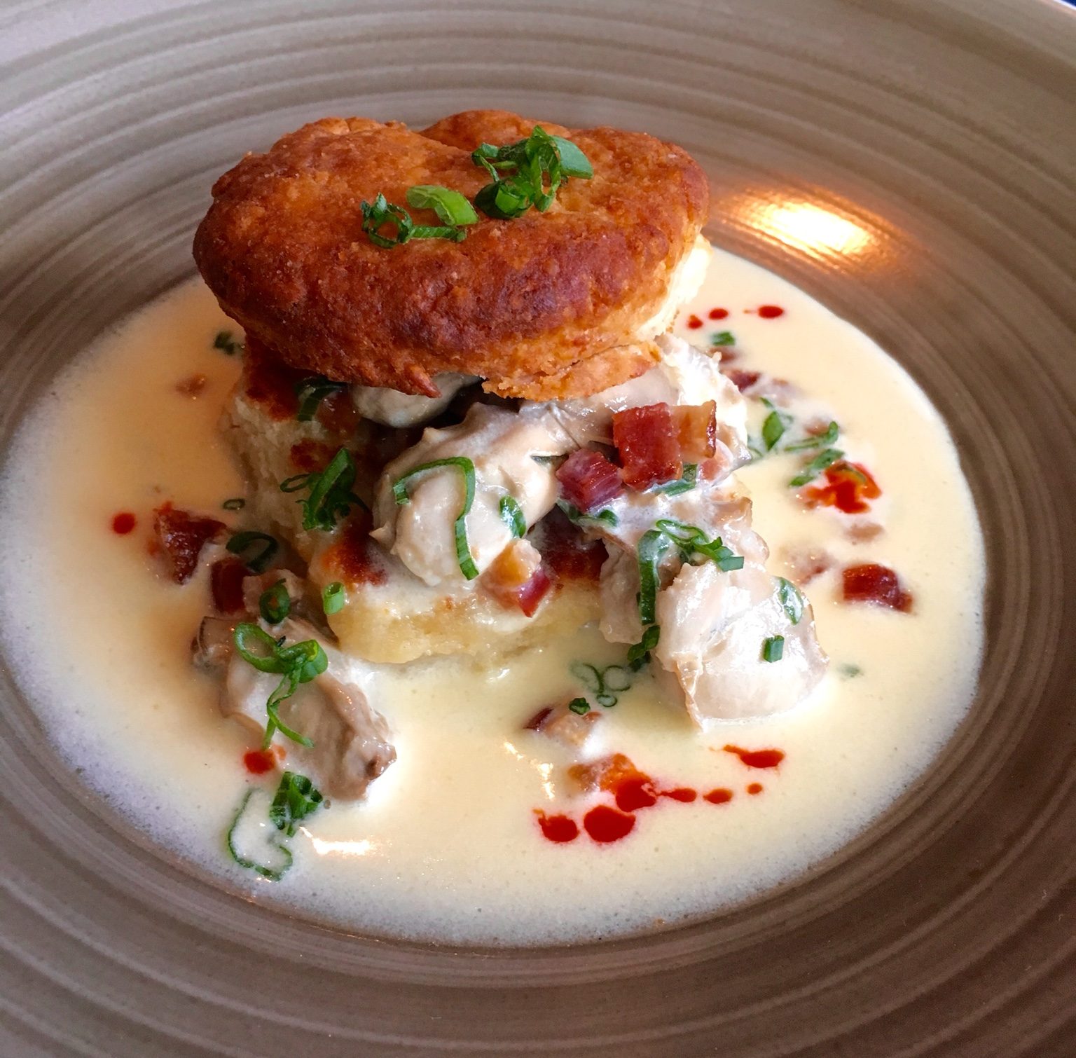 Oyster Stew with Biscuits