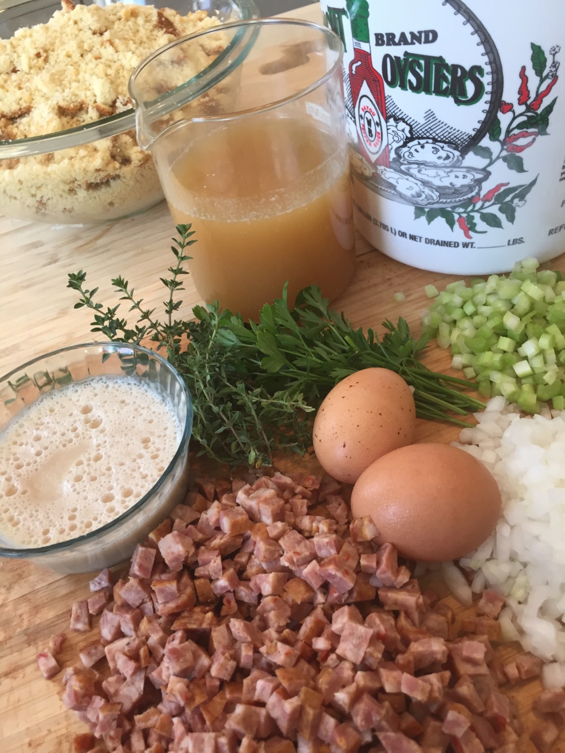 Jim Smith's Oyster and Sausage Dressing - Oyster Obsession