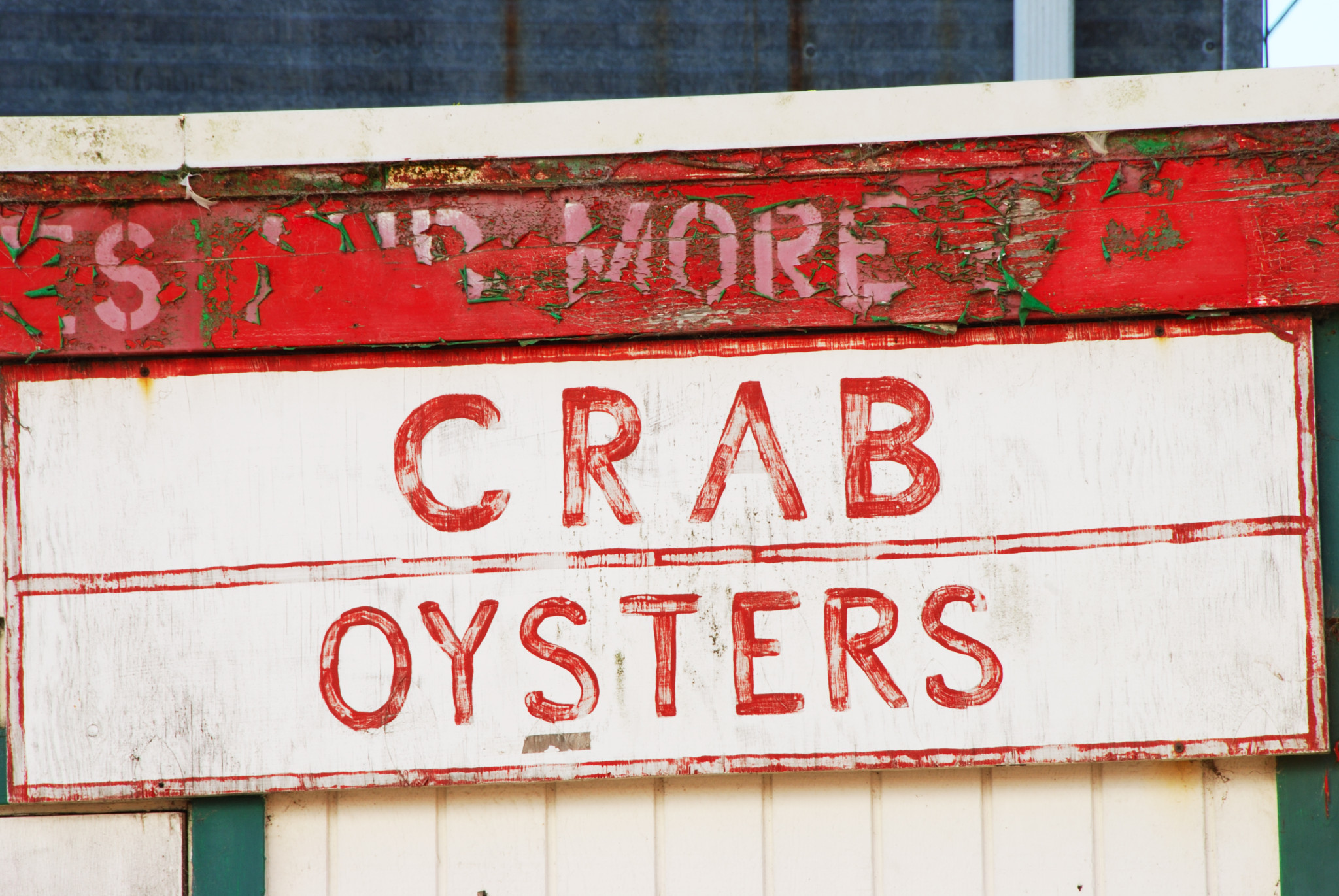oyster crab sign